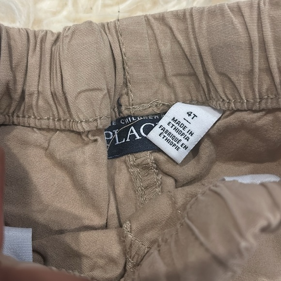 Carter’s Blue Polo T-Shirt & The Children’s Place Khaki Tan Pants in Size 4T - Picture 6 of 7